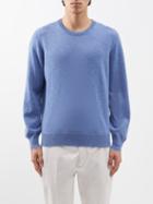 Brunello Cucinelli - Crew-neck Cashmere Sweater - Mens - Blue