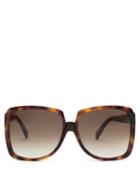 Matchesfashion.com Celine Eyewear - Oversized Square Tortoiseshell-acetate Sunglasses - Womens - Tortoiseshell