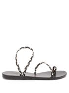 Matchesfashion.com Ancient Greek Sandals - Eleftheria Braided Leather Sandals - Womens - Black Gold