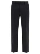 Matchesfashion.com Dunhill - Bootcut Tailored Wool-twill Trousers - Mens - Black