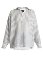 Vivienne Westwood Anglomania Vault V-neck Cotton Shirt