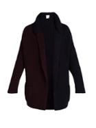 Paul Smith Bi-colour Wool-knit Cardigan