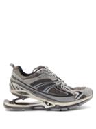 Balenciaga - X-pander Suspended-heel Mesh Trainers - Mens - Black Grey