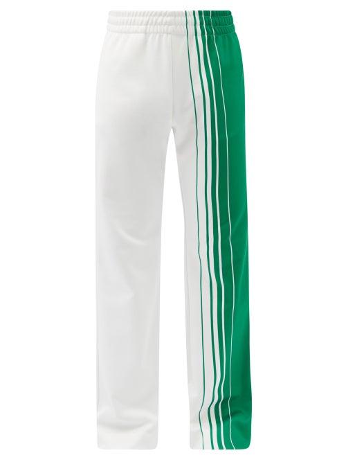 Casablanca - Expo Striped Jersey Track Pants - Mens - Green White