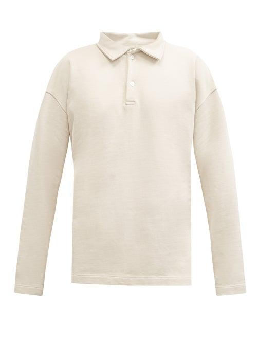 Matchesfashion.com Another Aspect - Another Polo Shirt 1.0 Organic-cotton Polo Shirt - Mens - Light Beige