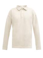 Matchesfashion.com Another Aspect - Another Polo Shirt 1.0 Organic-cotton Polo Shirt - Mens - Light Beige