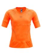 Matchesfashion.com Adidas By Stella Mccartney - Truepurpose Cutout Stretch-jersey Top - Womens - Orange