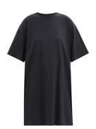 Raey - Recycled-yarn Knee-length T-shirt Dress - Womens - Navy