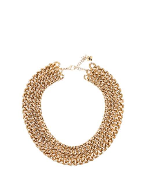 Matchesfashion.com Rosantica By Michela Panero - Ingranaggio Brass Chain Necklace - Womens - Gold