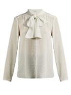 Matchesfashion.com Max Mara - Adelmo Blouse - Womens - White Black