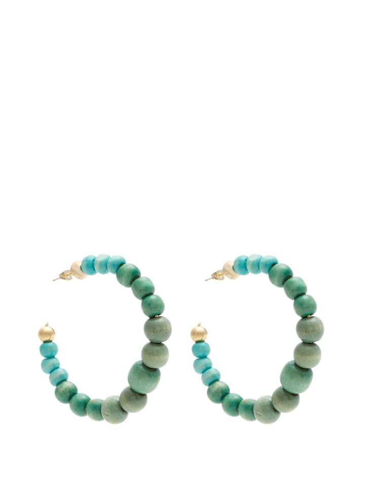 Rosantica By Michela Panero Inganno Beaded Hoop Earrings