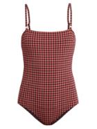 Matchesfashion.com Belize - Luca Gingham Swimsuit - Womens - Pink Multi