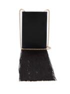 Matchesfashion.com Galvan - Fringed Satin Shoulder Bag - Womens - Black