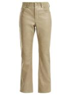 Acne Studios Contrast-panel Leather Jeans