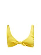 Matchesfashion.com Mara Hoffman - Rio Tie Front Bikini Top - Womens - Yellow