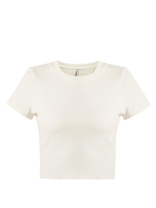 Matchesfashion.com Solid & Striped - The Madison Short Sleeved Rash Guard - Womens - White