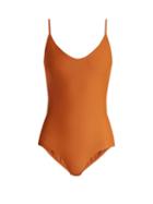 Matchesfashion.com Matteau - The Scoop Swimsuit - Womens - Orange