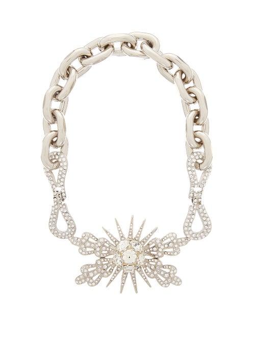 Matchesfashion.com Paco Rabanne - Sunray Crystal Embellished Choker Necklace - Womens - Crystal
