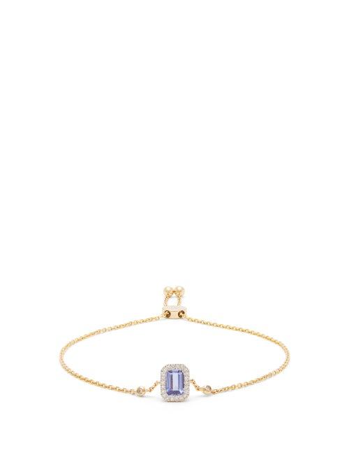 Matchesfashion.com Anissa Kermiche - December Diamond, Tanzanite & Gold Bracelet - Womens - Purple