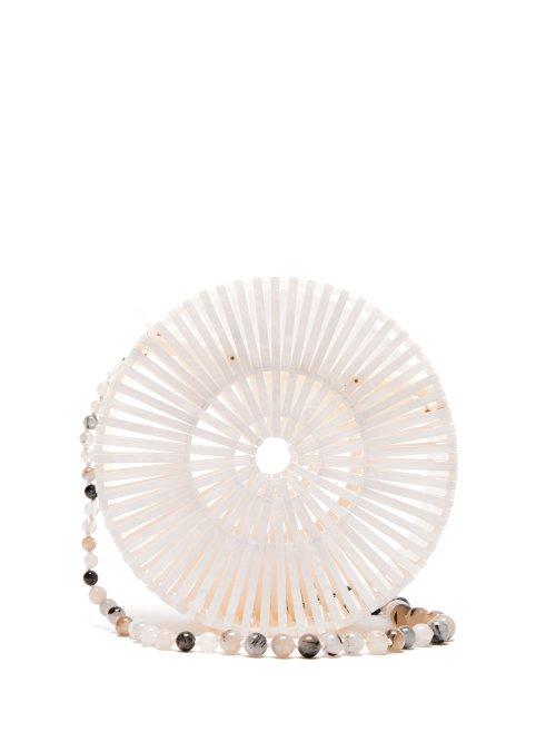 Matchesfashion.com Cult Gaia - Luna Acrylic Shoulder Bag - Womens - White