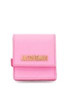Matchesfashion.com Jacquemus - Grained Leather Coin Purse Bracelet - Womens - Pink