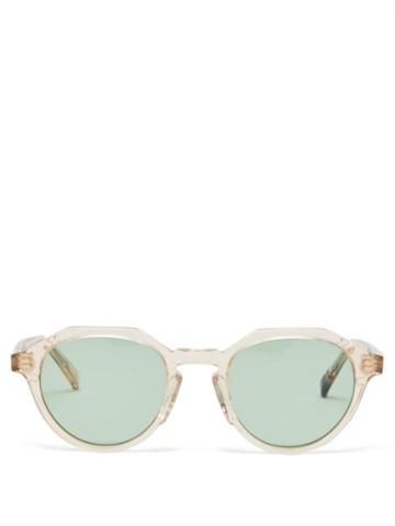 817 Blanc Lnt - Round Acetate Sunglasses - Mens - Clear