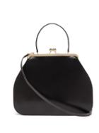 Matchesfashion.com Simone Rocha - Box Leather Top Handle Bag - Womens - Black