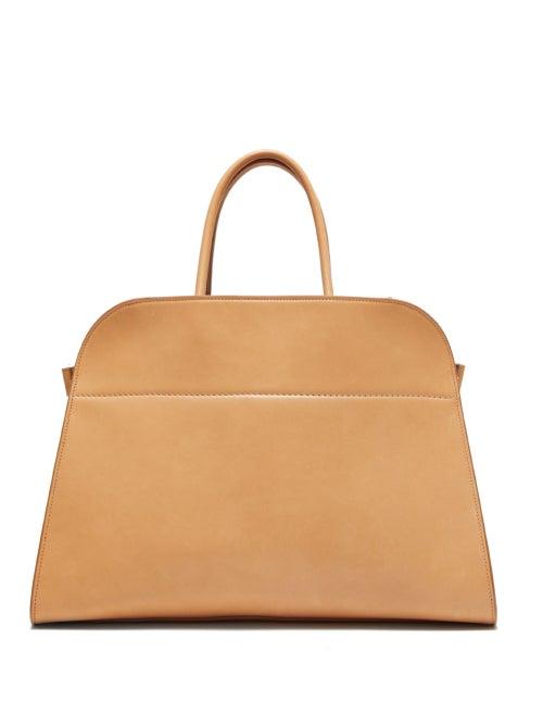 Matchesfashion.com The Row - Margaux 15 Medium Leather Tote Bag - Womens - Beige