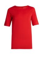 Matchesfashion.com Aeance - Wool Blend Running T Shirt - Womens - Red