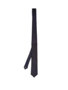 Matchesfashion.com Title Of Work - Frayed Trim Silk Tie - Mens - Navy