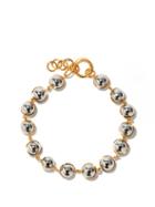 Ladies Jewellery Jil Sander - Spherical Silver And Gold-tone Metal Necklace - Womens - Silver Gold