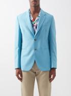 Paul Smith - Single-breasted Wool-blend Suit Jacket - Mens - Light Blue