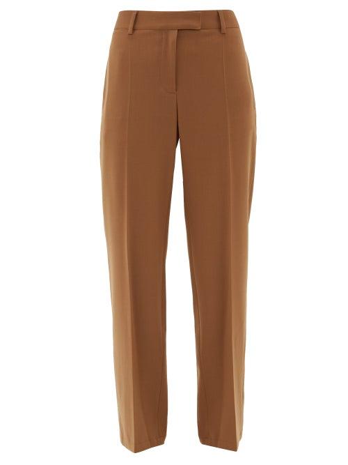 Matchesfashion.com A.p.c. - Cece High Rise Twill Straight Leg Trousers - Womens - Camel