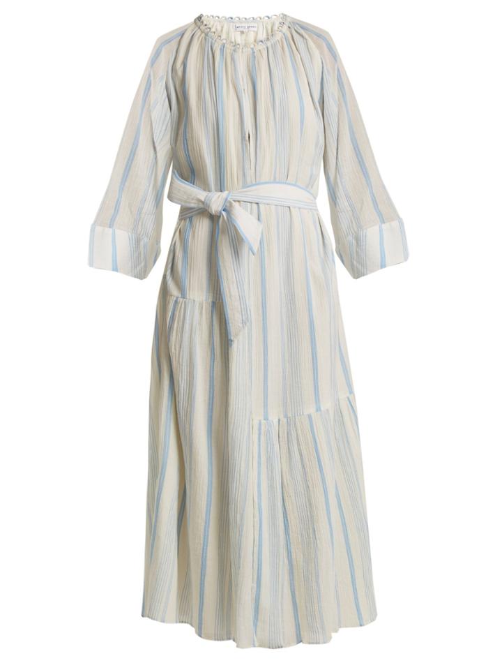 Apiece Apart Stella Striped Cotton Dress
