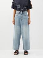 Balenciaga - Dropped-seat Wide-leg Jeans - Womens - Denim