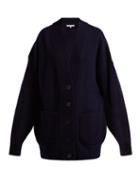 Matchesfashion.com Tibi - Oversized Cashmere Cardigan Coat - Womens - Navy
