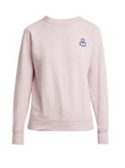 Matchesfashion.com Isabel Marant Toile - Milly Flocked Logo Cotton Blend Sweatshirt - Womens - Light Pink