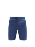 Matchesfashion.com Brioni - Lerici Cotton-gabardine Shorts - Mens - Navy
