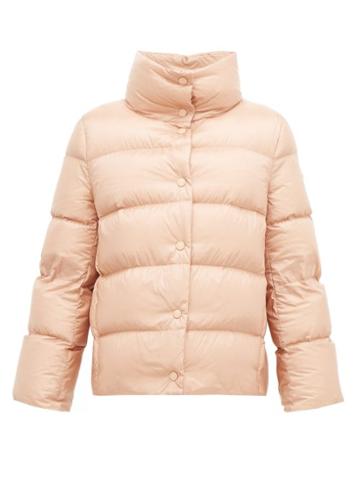 Matchesfashion.com Moncler - Aude Lightweight Quilted Down Jacket - Womens - Light Pink