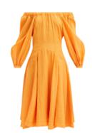 Rejina Pyo - Mika Off-the-shoulder Poplin Dress - Womens - Orange