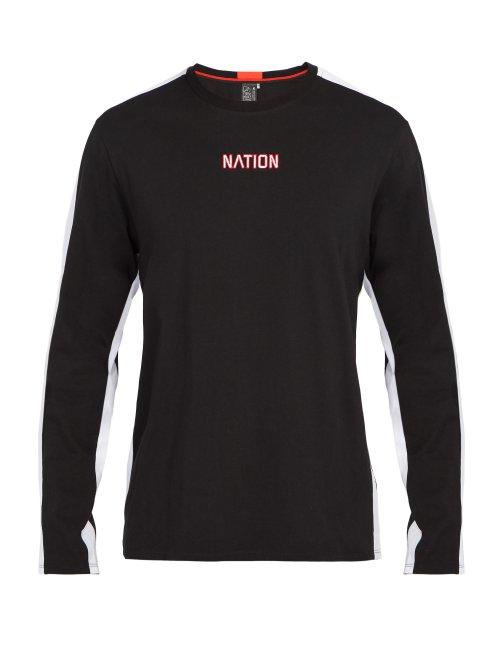 Matchesfashion.com P.e Nation - Turnover Ls Long Sleeve Cotton Top - Mens - Black