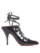 Givenchy Lace-up Patent-leather Mules