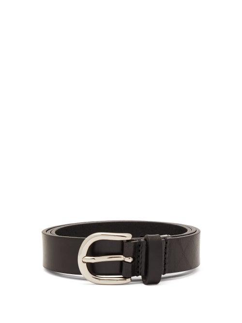 Matchesfashion.com Isabel Marant - Ziuna Metal Trim Leather Belt - Womens - Black