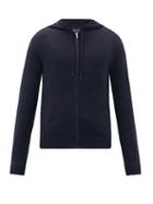 Matchesfashion.com Ralph Lauren Purple Label - Spa Wool-blend Zip-through Hooded Sweatshirt - Mens - Navy