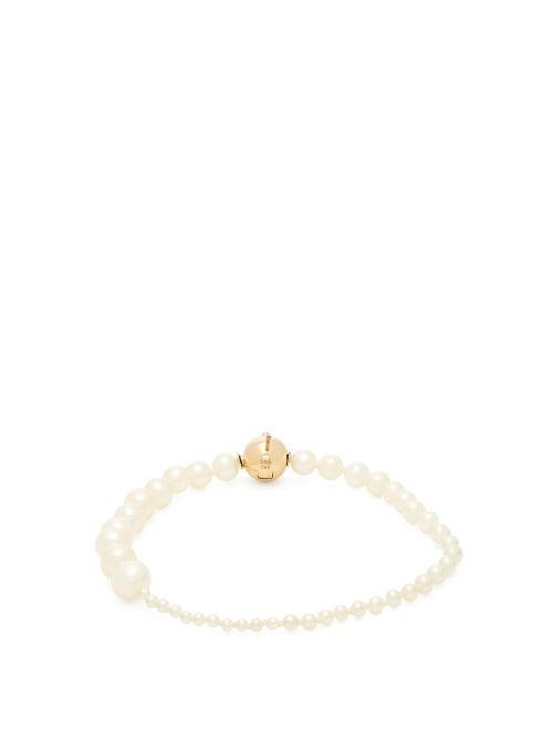 Matchesfashion.com Sophie Bille Brahe - Petite Peggy Pearl & 14kt Gold Bracelet - Womens - Pearl