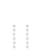 Matchesfashion.com Etro - Crystal Embellished Floral Drop Earrings - Womens - Silver
