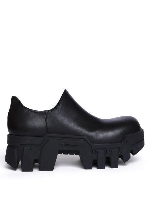 Balenciaga - Bulldozer Platform Leather Shoes - Womens - Black