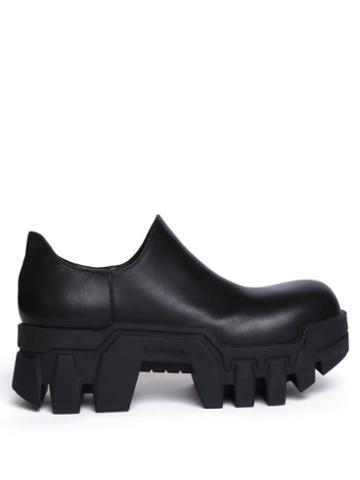 Balenciaga - Bulldozer Platform Leather Shoes - Womens - Black