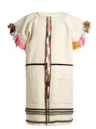 Apiece Apart Nazca Embellished Cotton And Wool-blend Coat