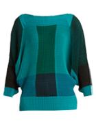 Issey Miyake Colour-block Pleated Top